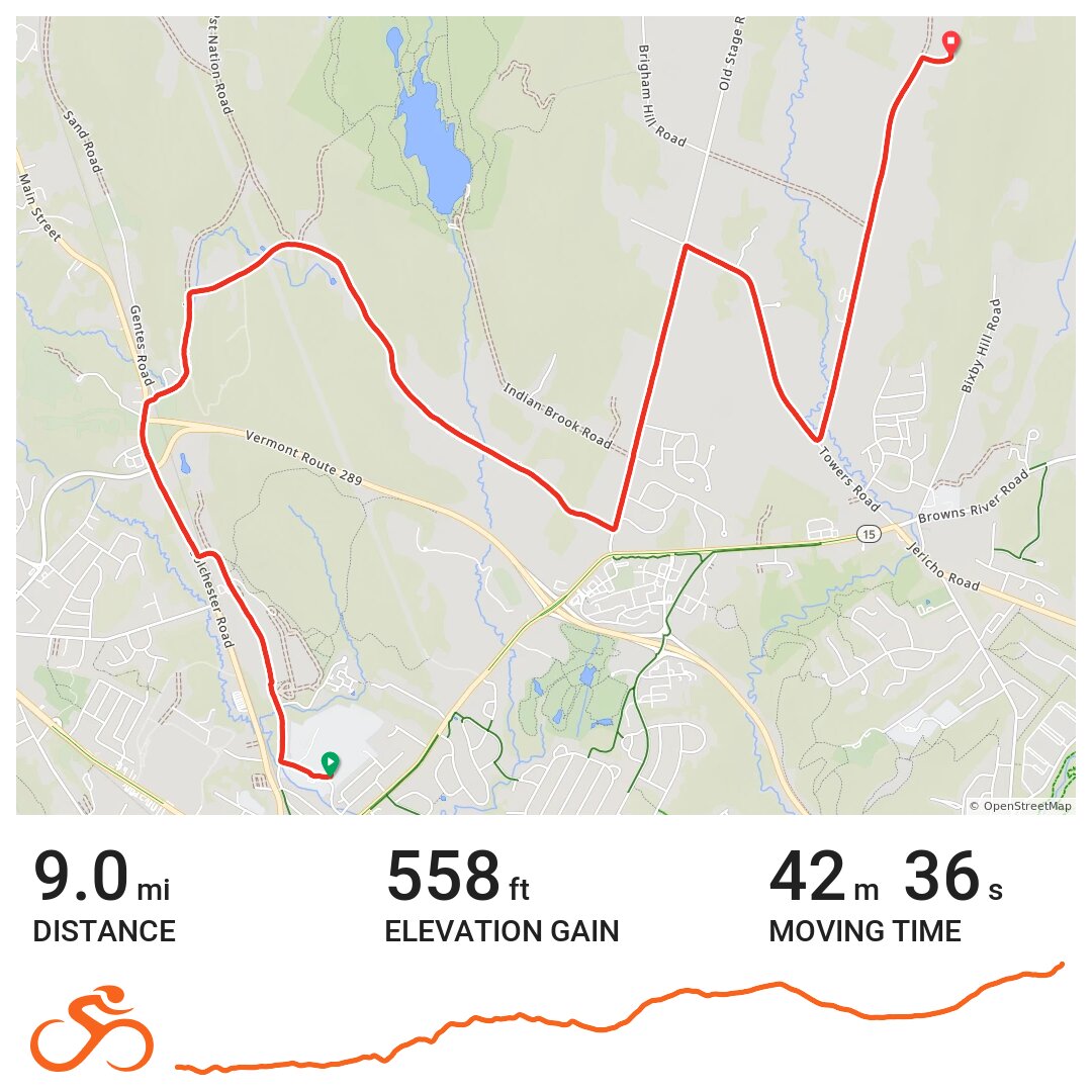 09/13/18 A bike ride in Essex Junction, VT