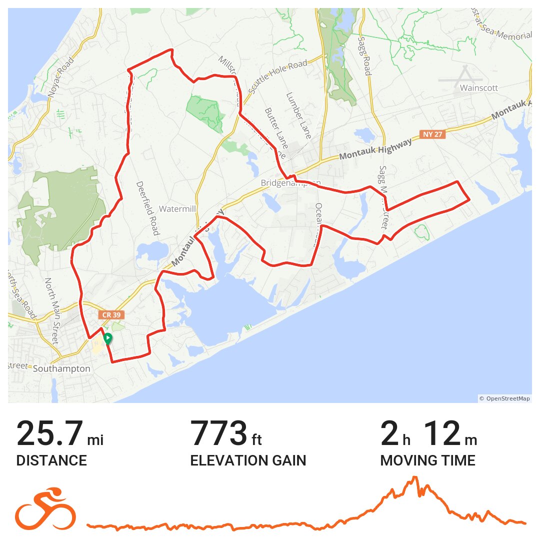 tour of the hamptons route map