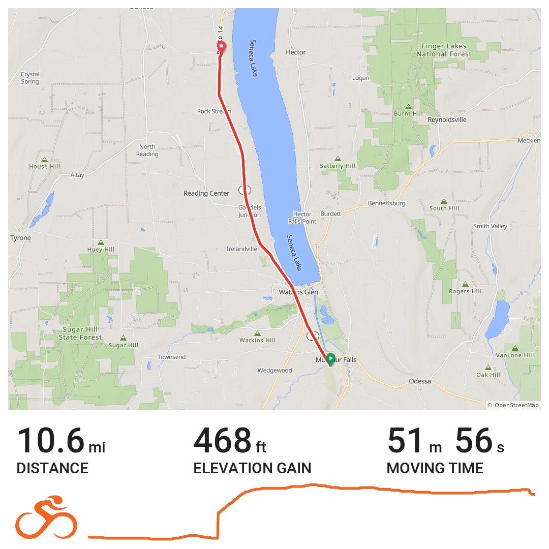 05/01/14 A bike ride in Montour Falls, NY