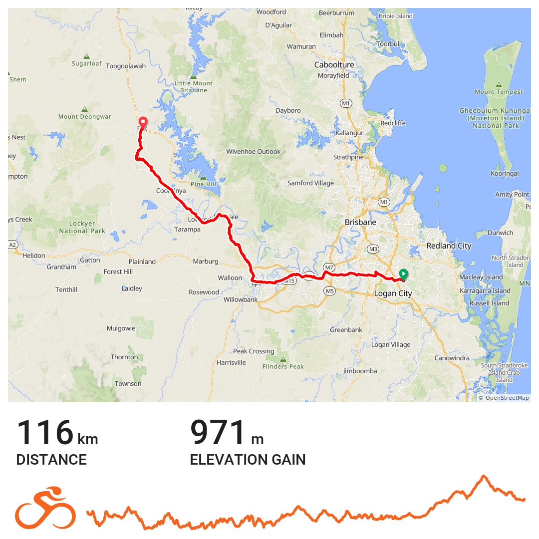 Springwood to Esk via the BVRT · Ride with GPS