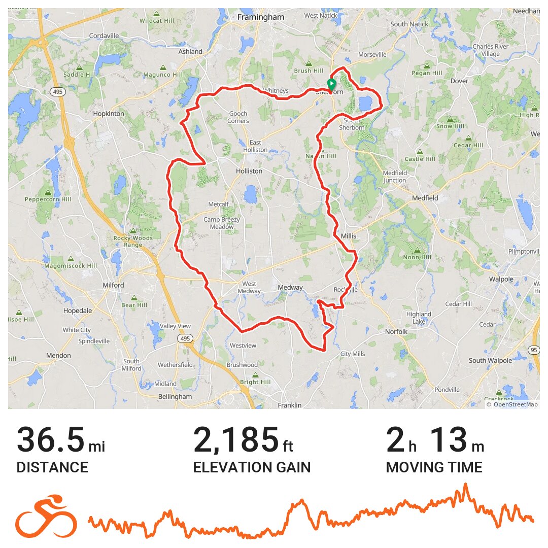 Sherborn · Ride with GPS