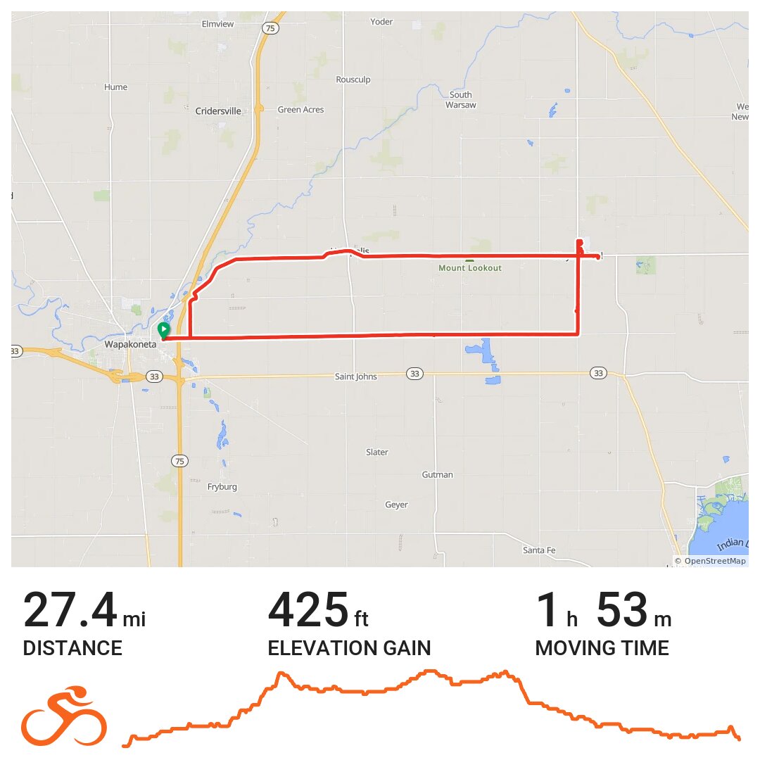 WapakWaynesfieldUniopolis · Ride with GPS