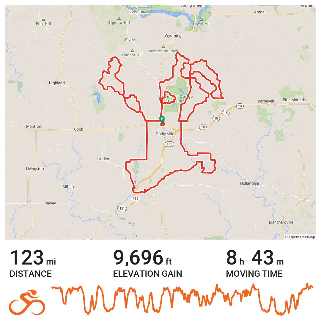 Dairyland Dare 200K · Ride with GPS