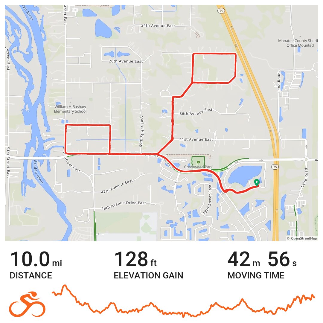 02/25/19 A bike ride in Bradenton, FL