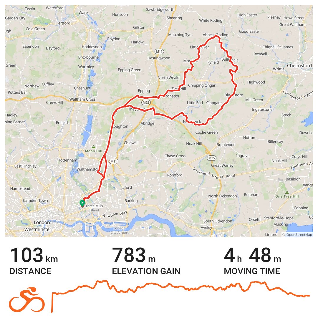 A Solo Ride in Essex A bike ride in London, England