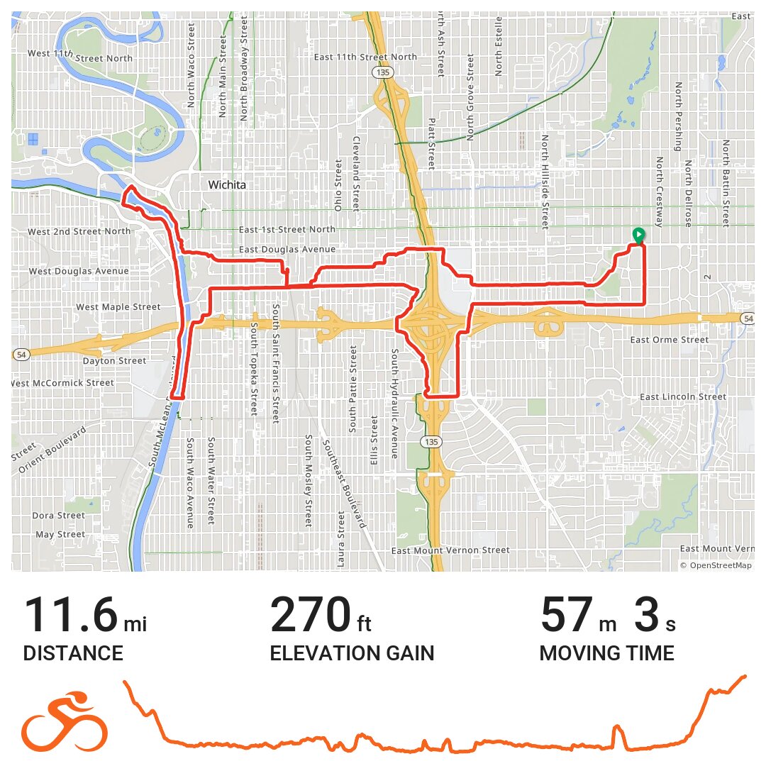 03/27/19 A bike ride in Wichita, KS