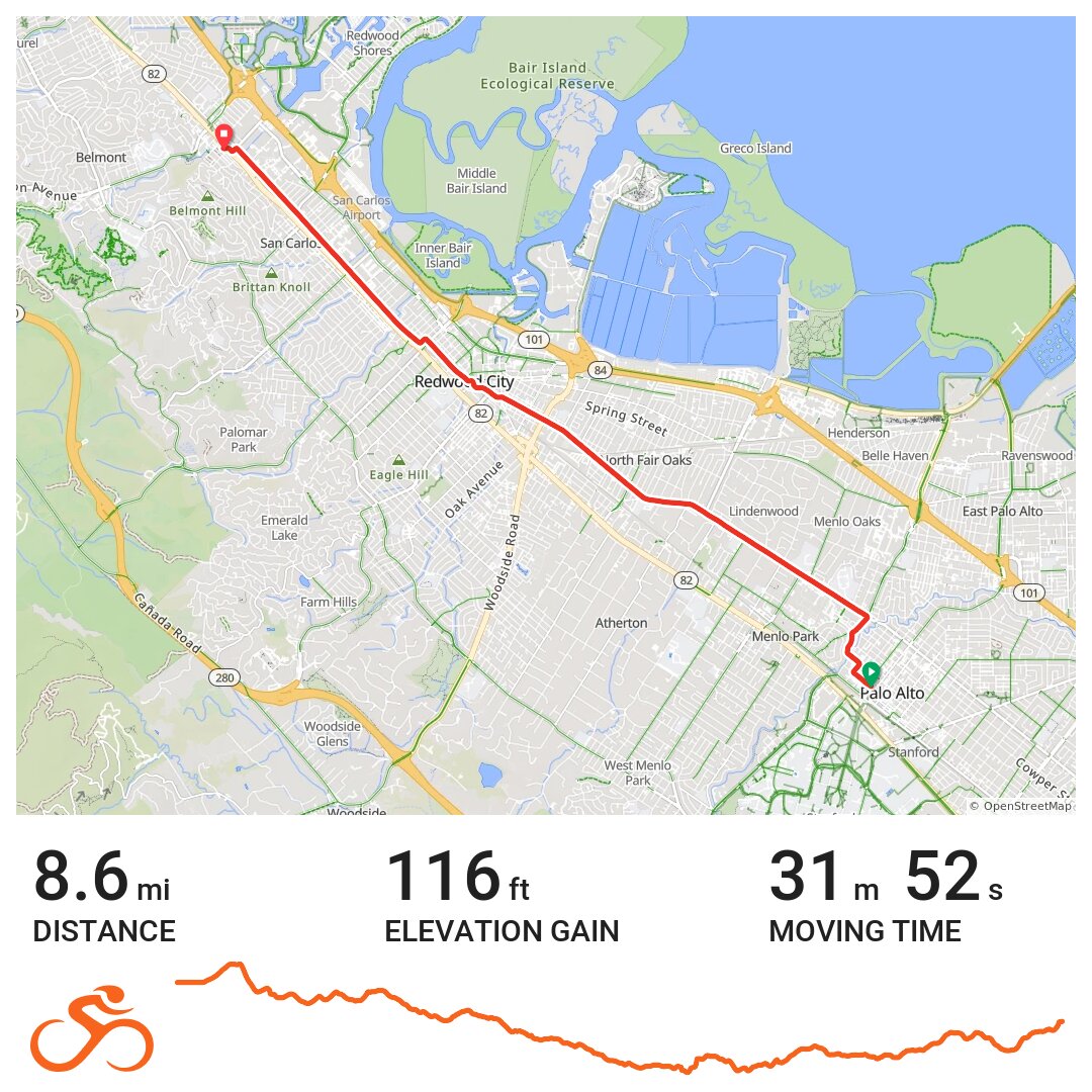 04/14/19 A bike ride in Palo Alto, CA