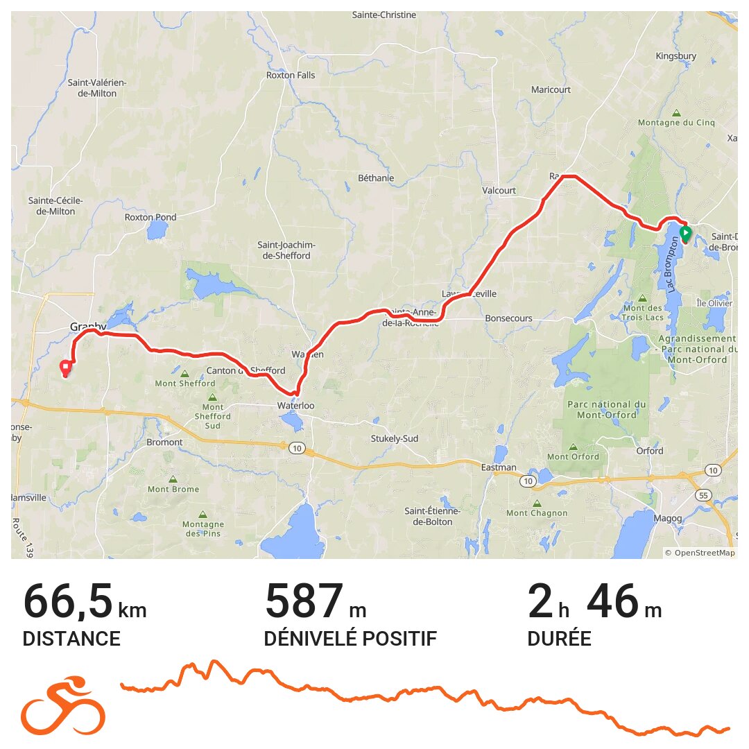 Granby 2 A bike ride in SaintDenisdeBrompton, Québec