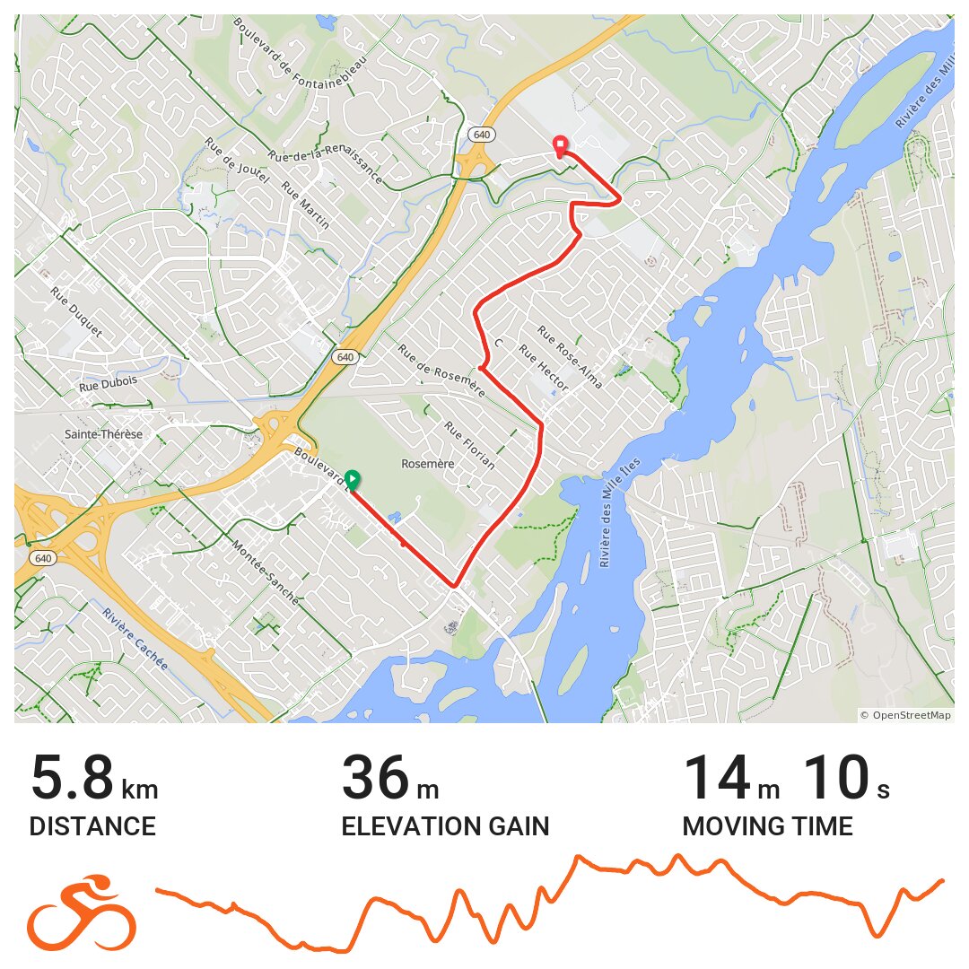 07/05/19 - A bike ride in Rosemère, Québec