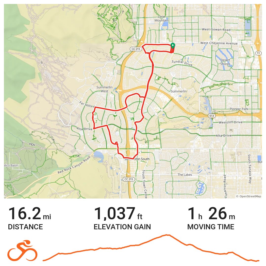 06/25/19 A bike ride in Las Vegas, NV