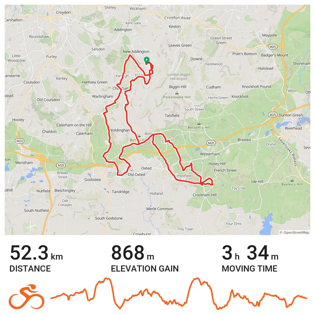 Evans Biggin Hill MTB Long A bike ride in London, England