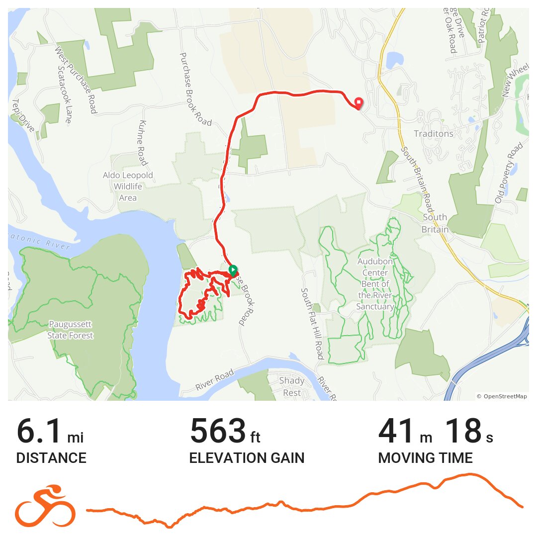 08/25/19 A bike ride in New Haven County, CT