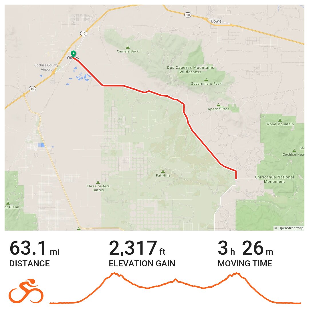 Willcox Flyer 20190831 065503 A bike ride in Willcox, AZ