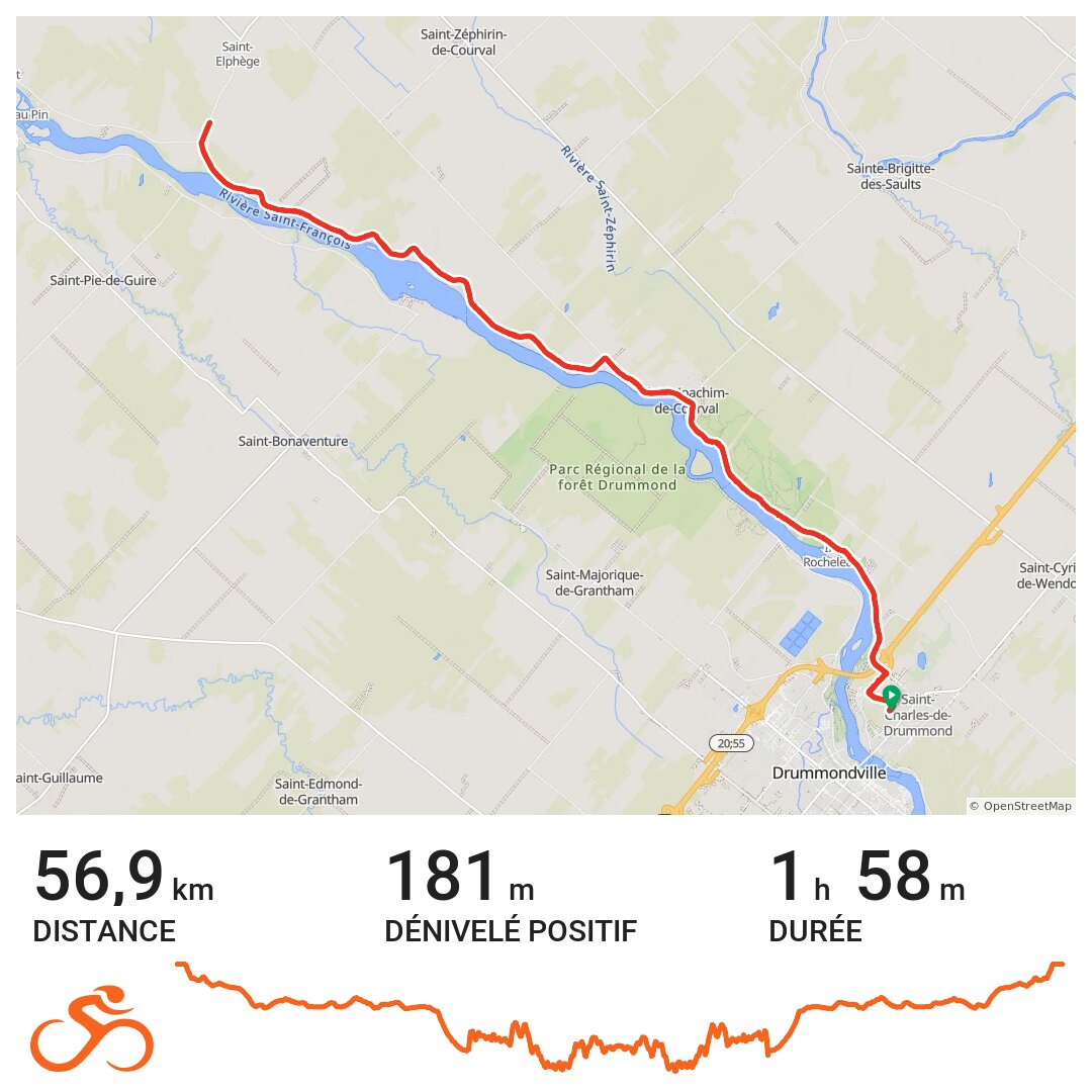 06/09/19 A bike ride in Drummondville, Québec