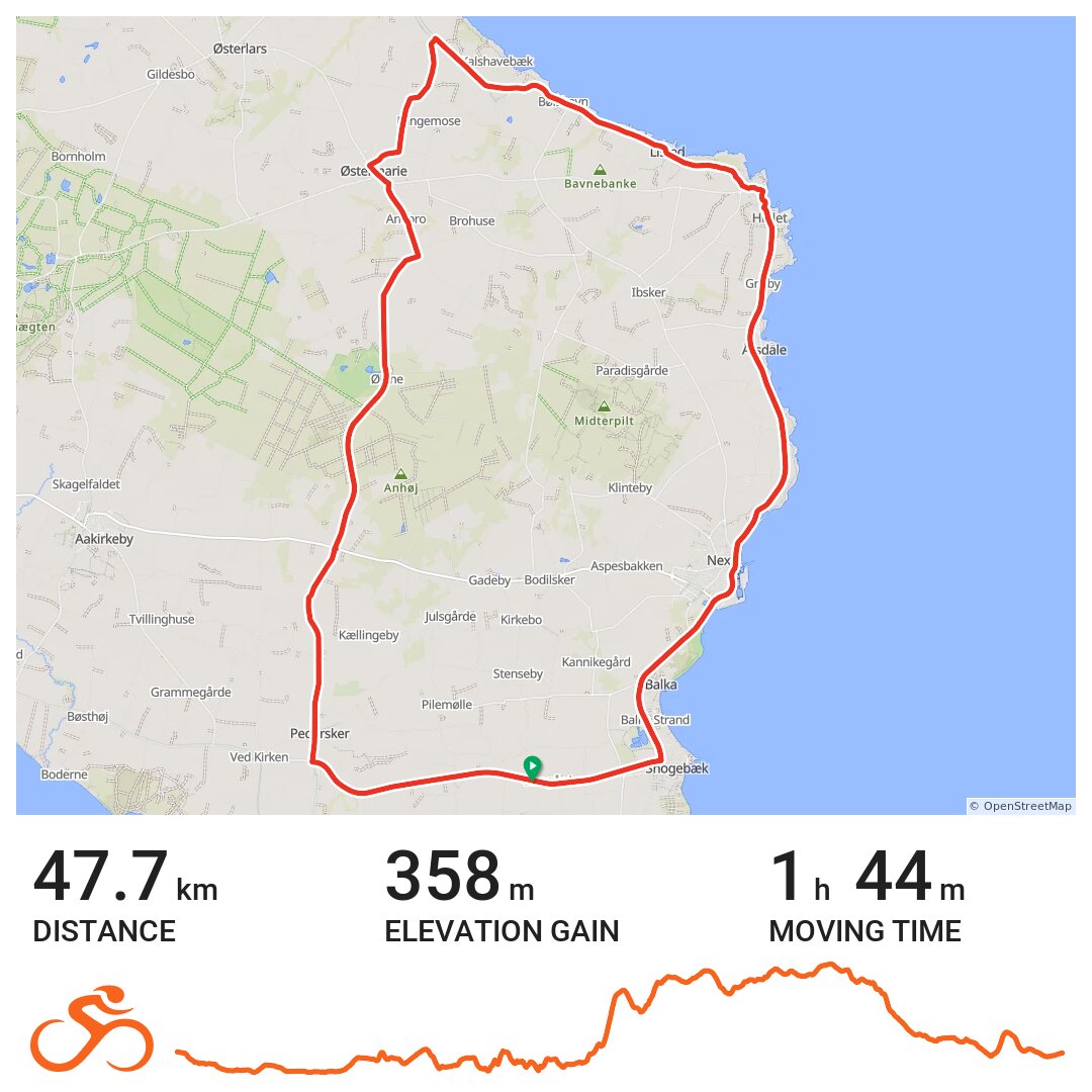 04/28/13 A bike ride in Bornholms Regionskommune, Region Hovedstaden