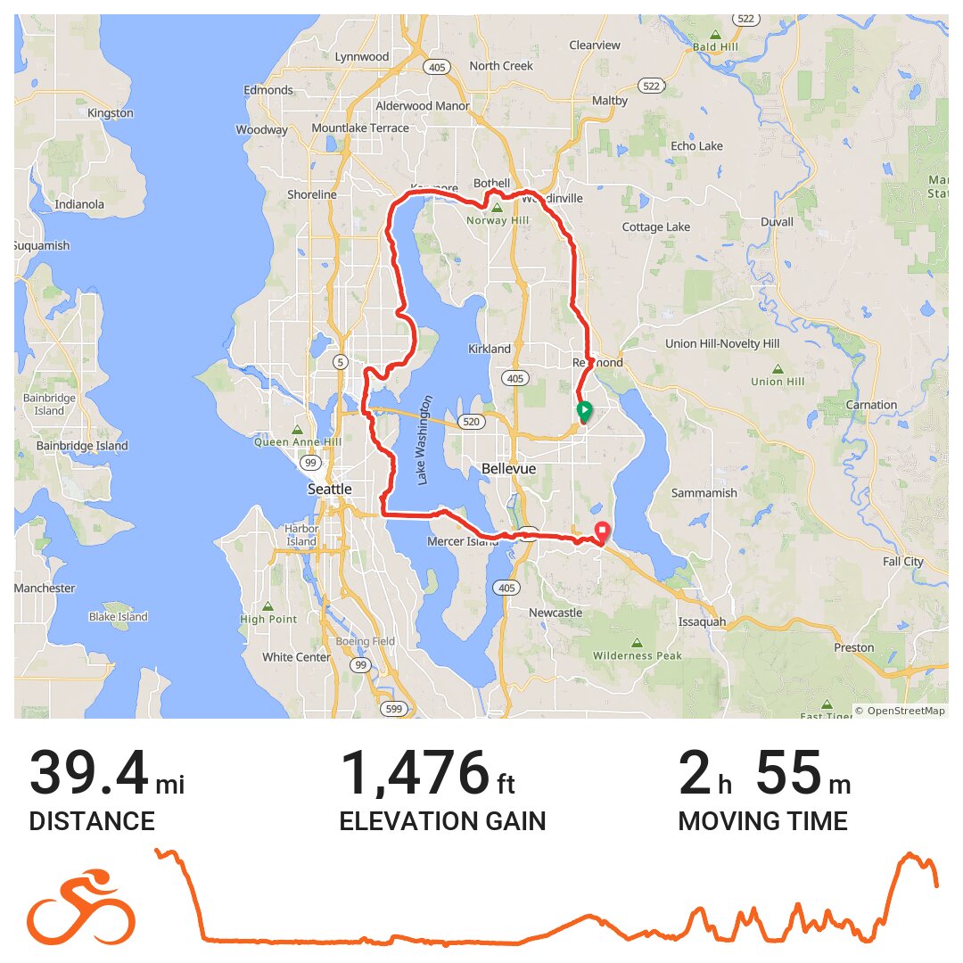 N Lake WA Route · Ride with GPS