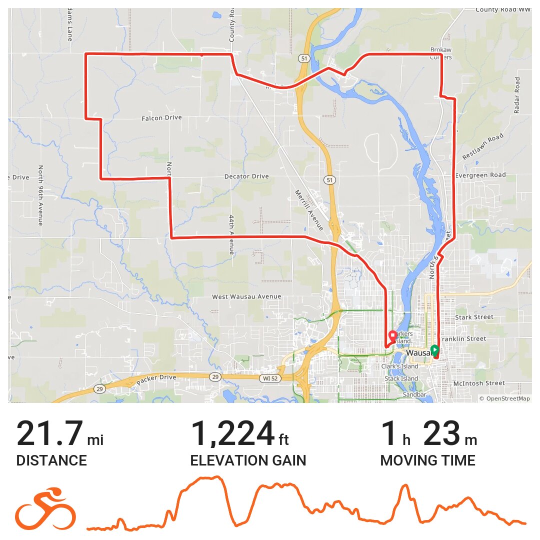 03/19/15 A bike ride in Wausau, WI