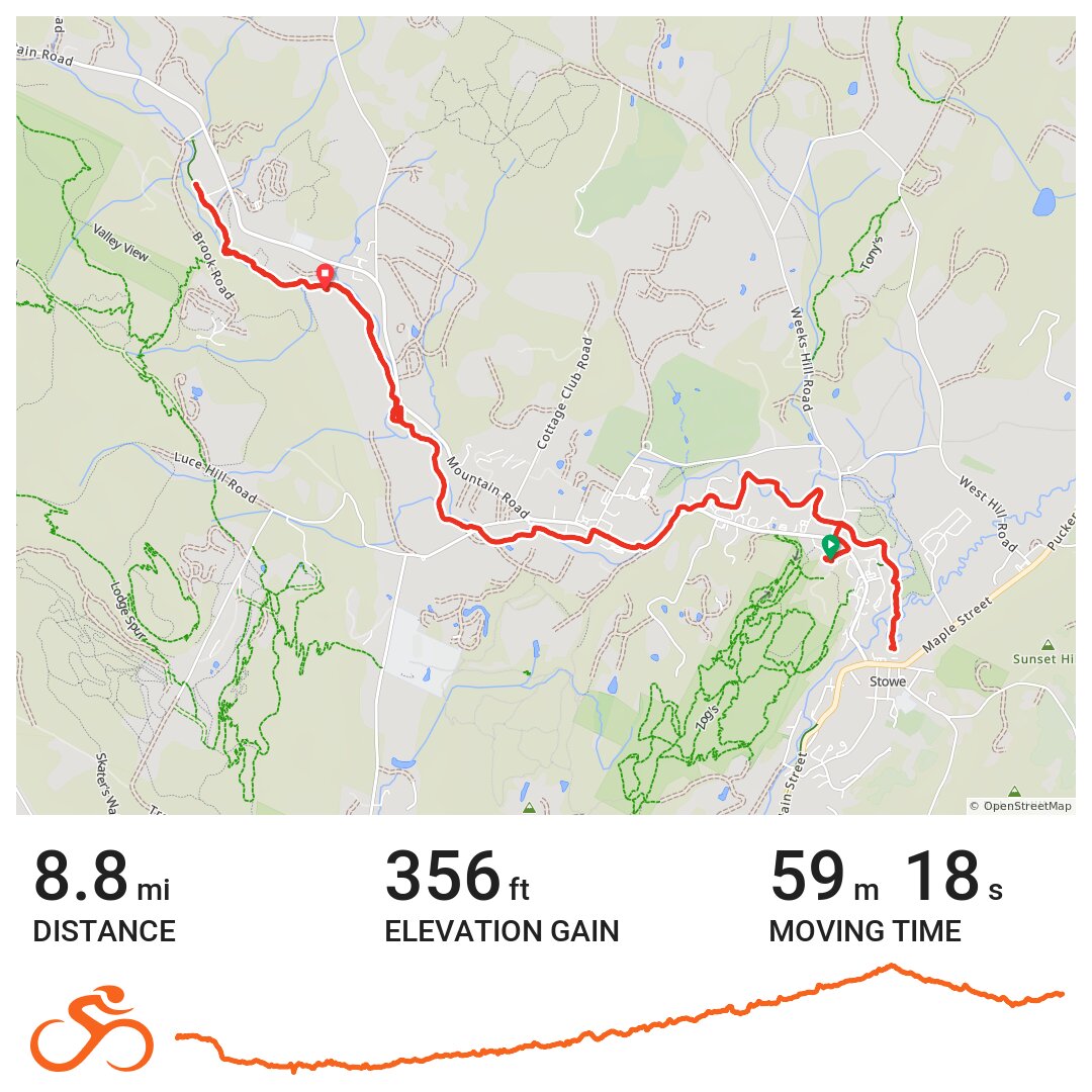 05/23/15 - A bike ride in Stowe, VT