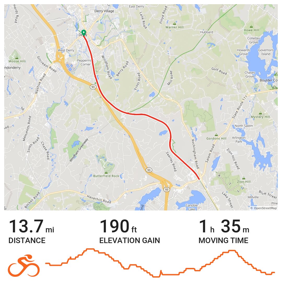 Derry Rail Trail · Ride with GPS