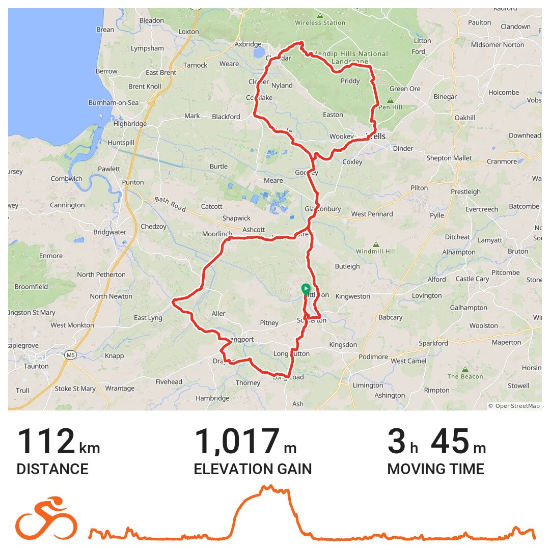 25/04/20 A bike ride in South Somerset, England