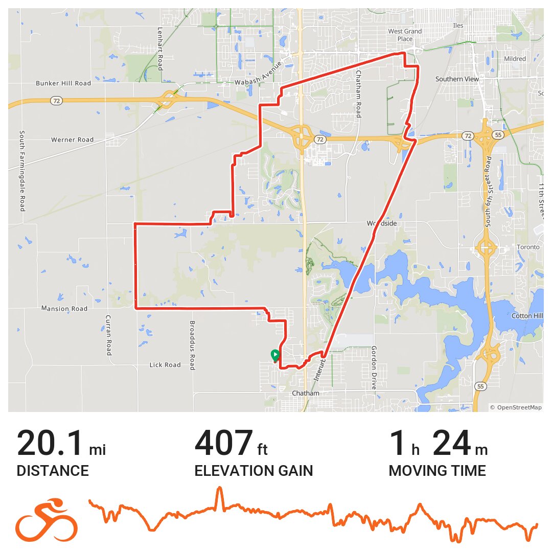 06/23/20 - A bike ride in Chatham, IL