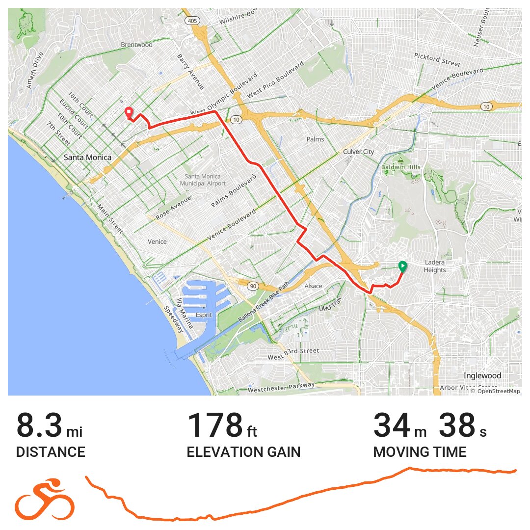 08/07/20 A bike ride in Culver City, CA