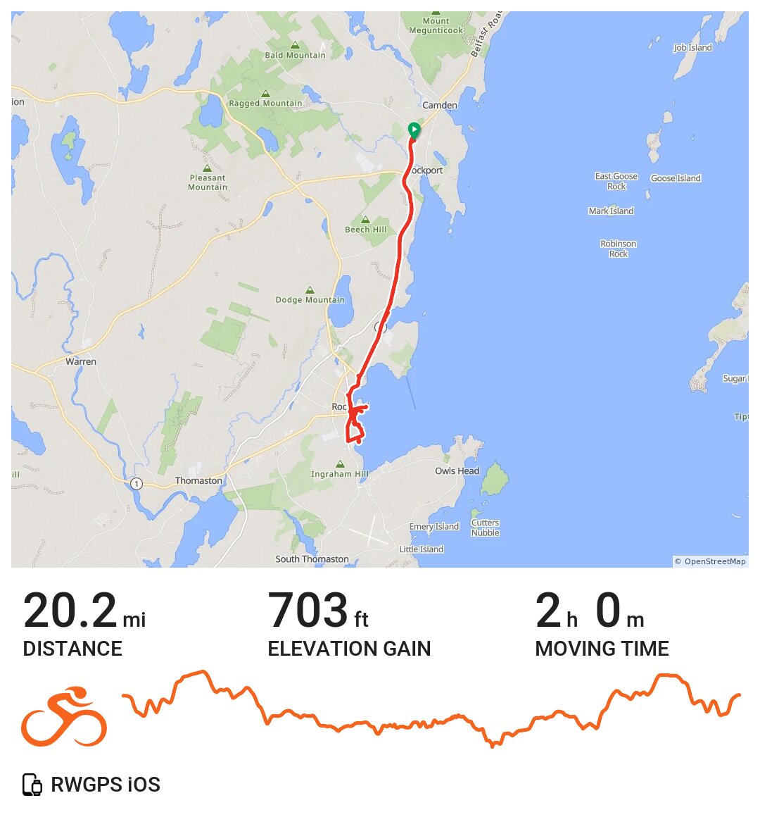 Camden to Rockland, Maine · Ride with GPS