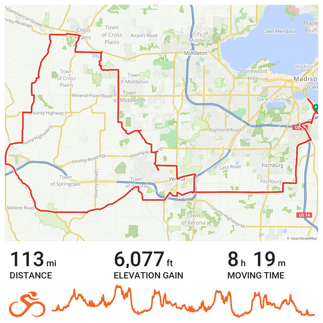 WISC Ironman Bike Course 2019_Carrie and Susan A bike ride in Madison, WI