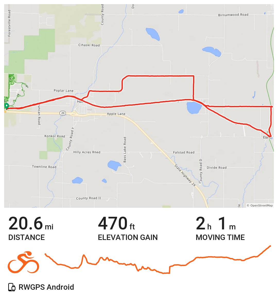 10/03/20 A bike ride in Town of Ringle, WI