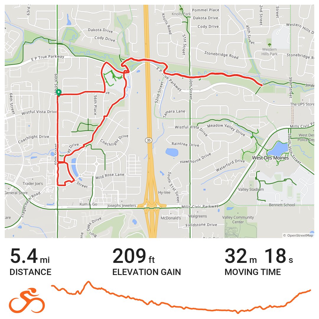 10/14/20 - A bike ride in West Des Moines, IA