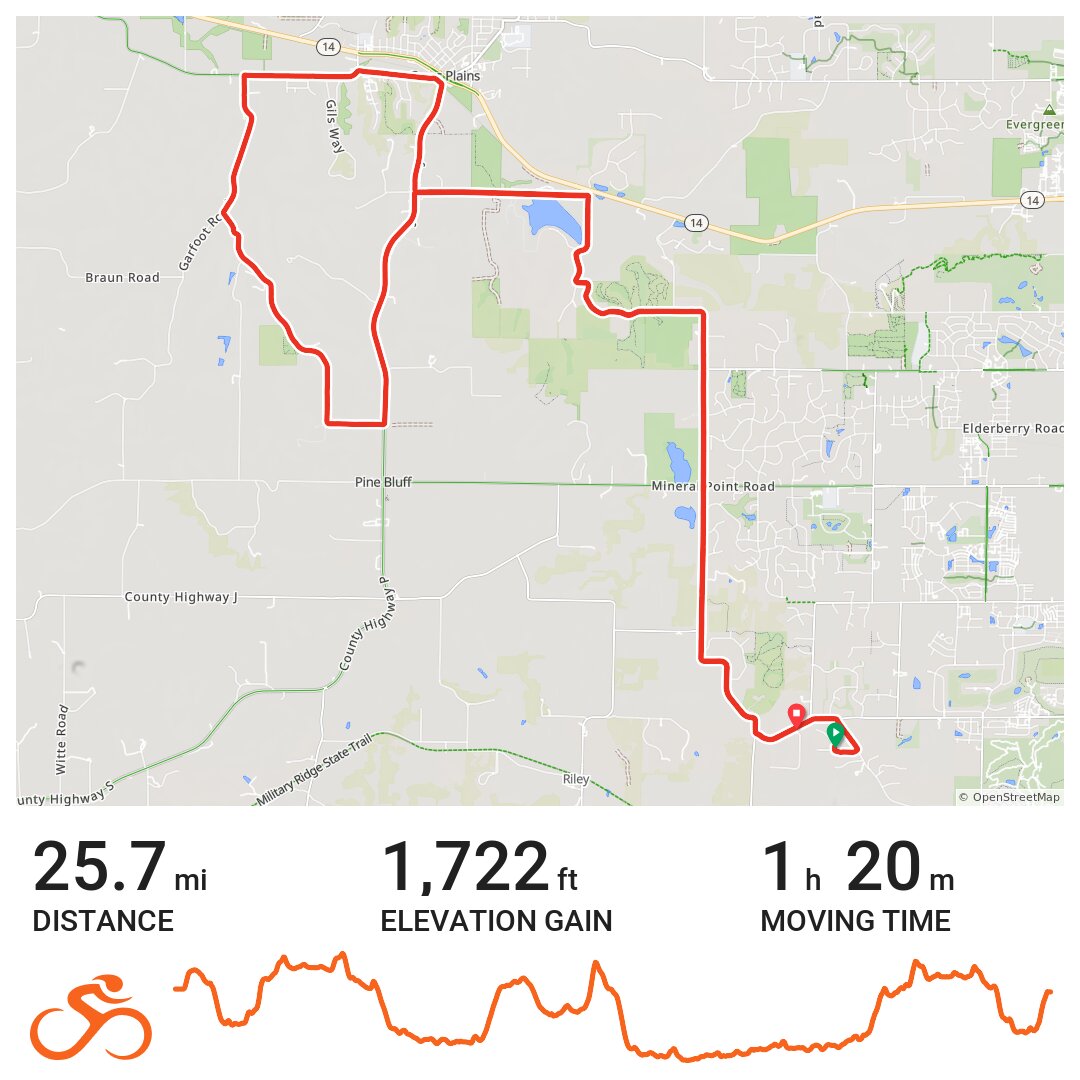 10/31/20 - A bike ride in Town of Verona, WI