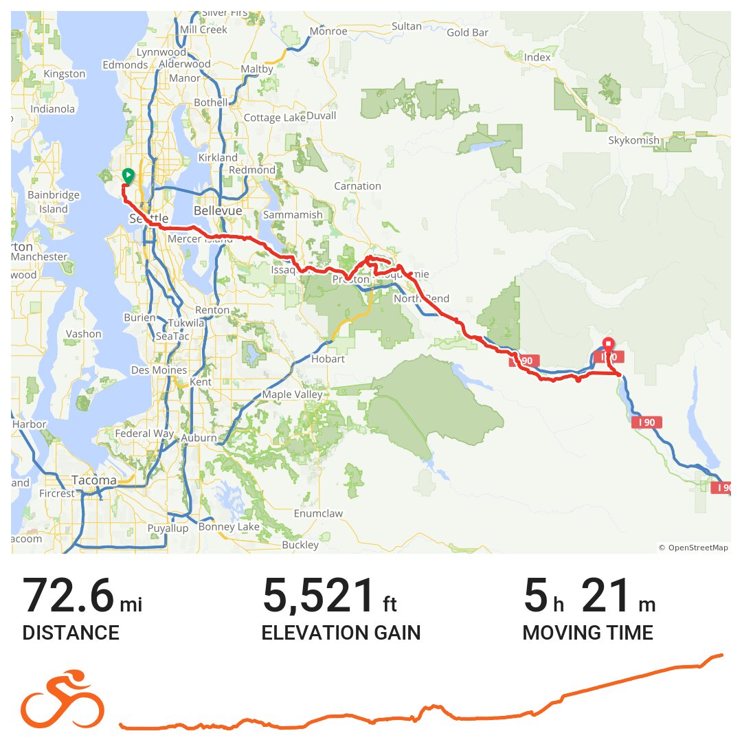 Seattle Snoqualmie Pass · Ride with GPS