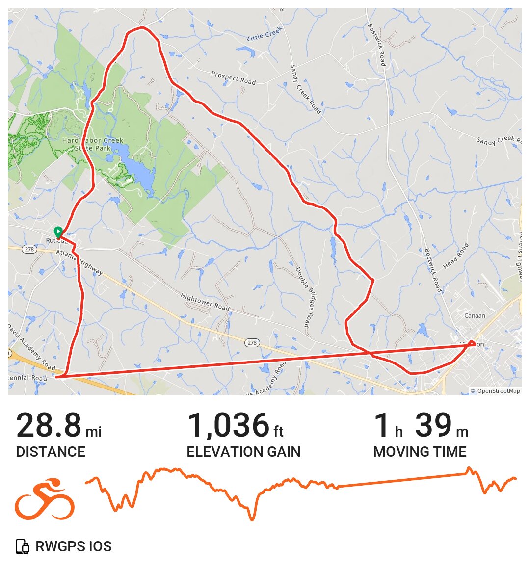 KG Rutledge extended · Ride with GPS