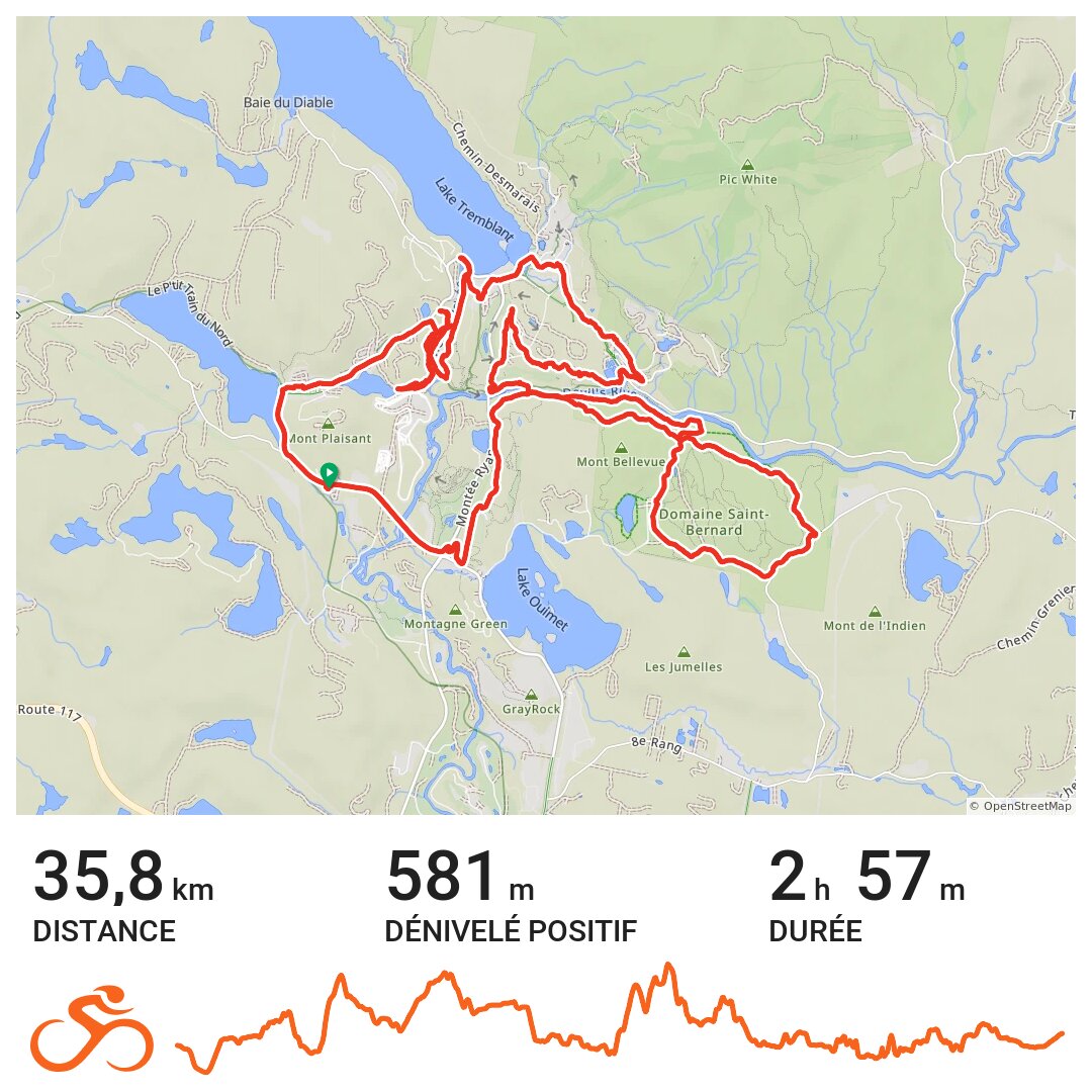 Mt Tremblant A bike ride in MontTremblantVillage, Québec