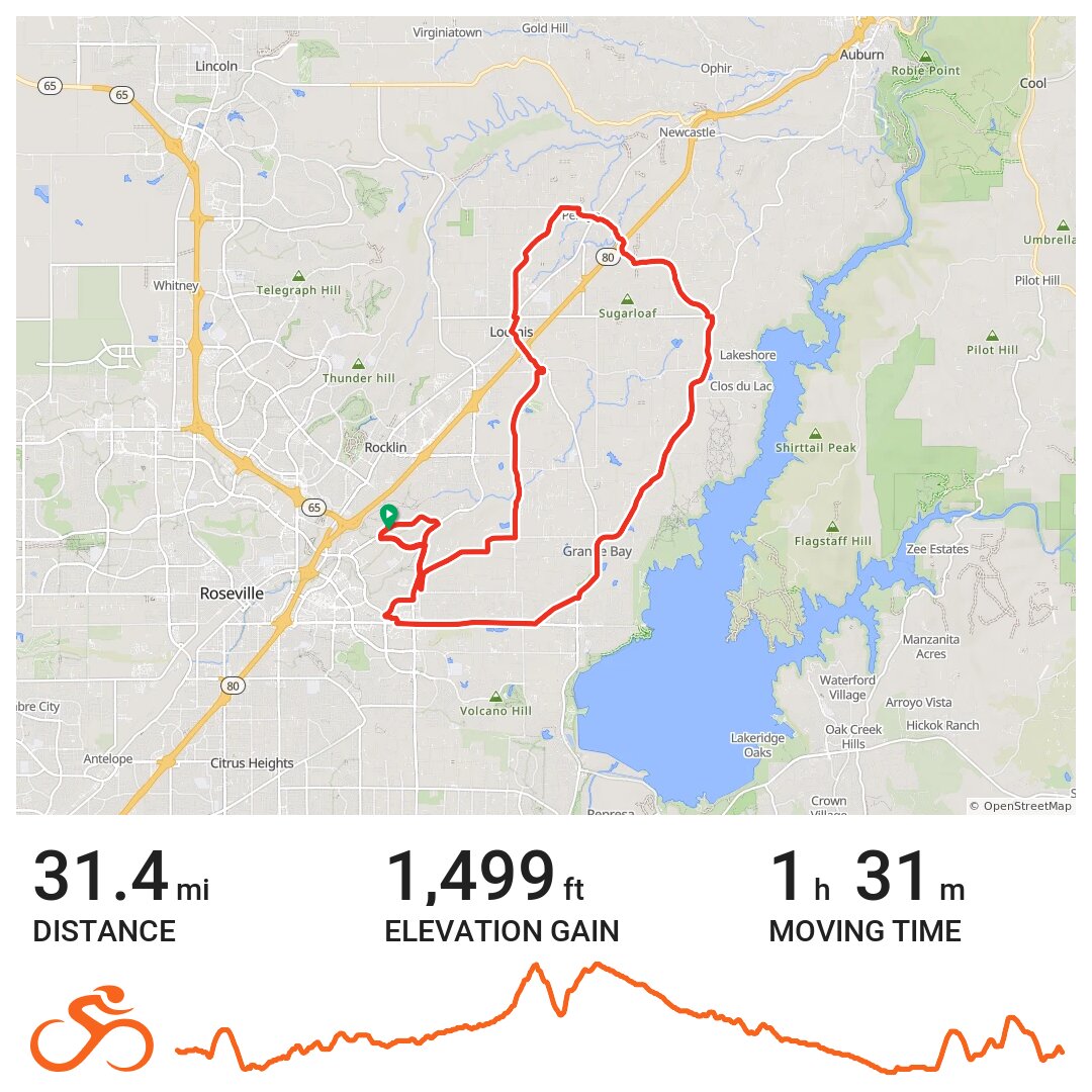 03/04/15 A bike ride in Roseville, CA