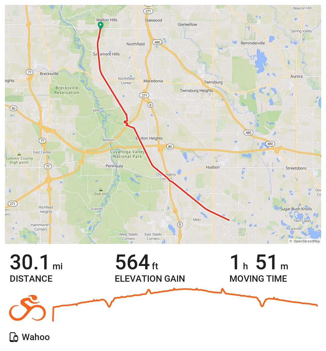 08/22/15 A bike ride in Walton Hills, OH