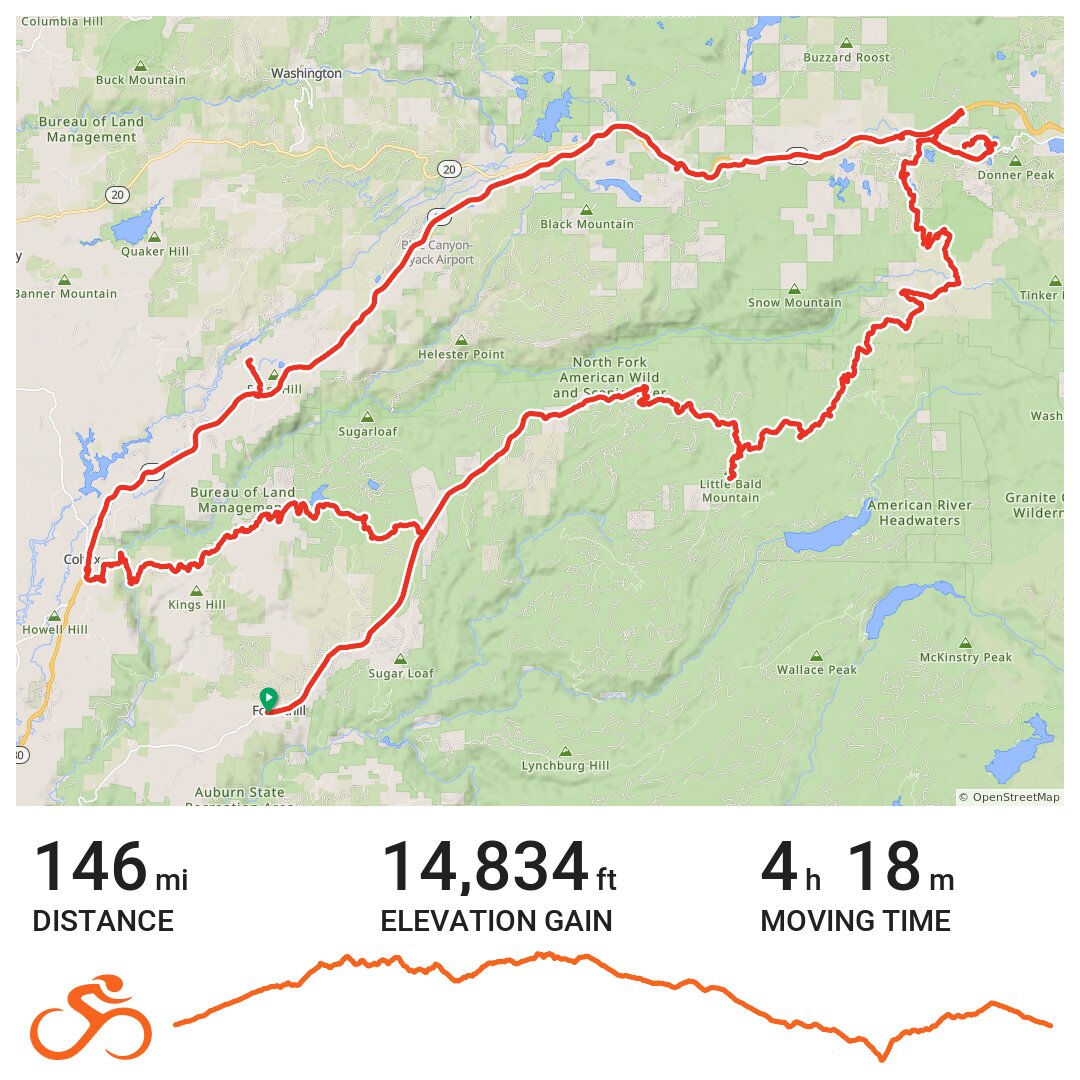 FORESTHILL BOREAL IOWA HILL LOOP · Ride with GPS