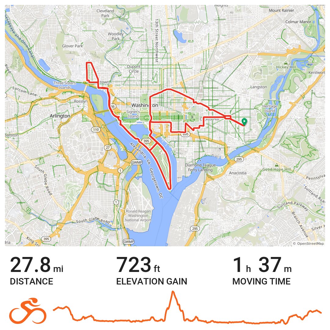 50 States Bike Ride Dc Map United States Map