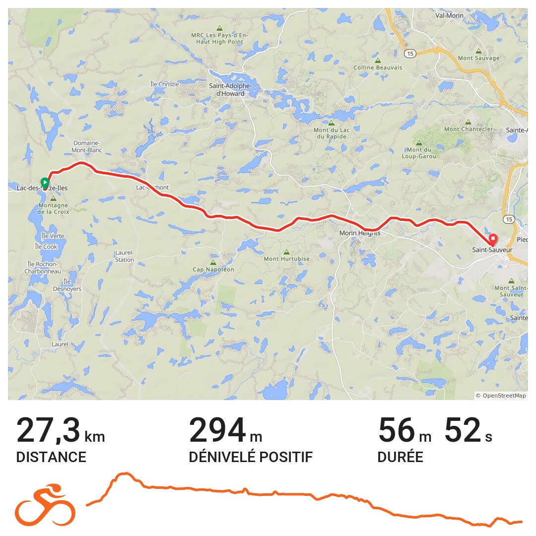 Lac des 16 iles · Ride with GPS