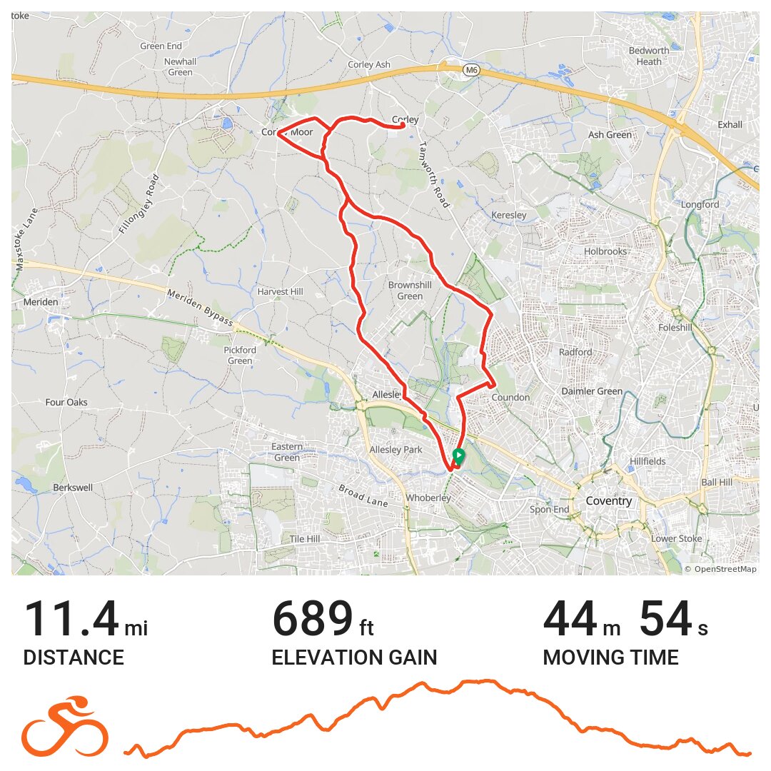 02/15/21 A bike ride in Coventry, England