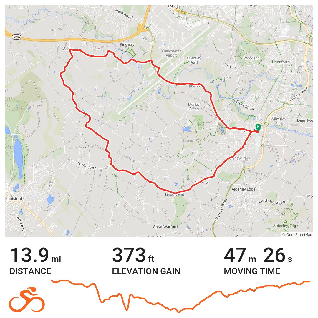 wilmslow triathlon route · Ride with GPS