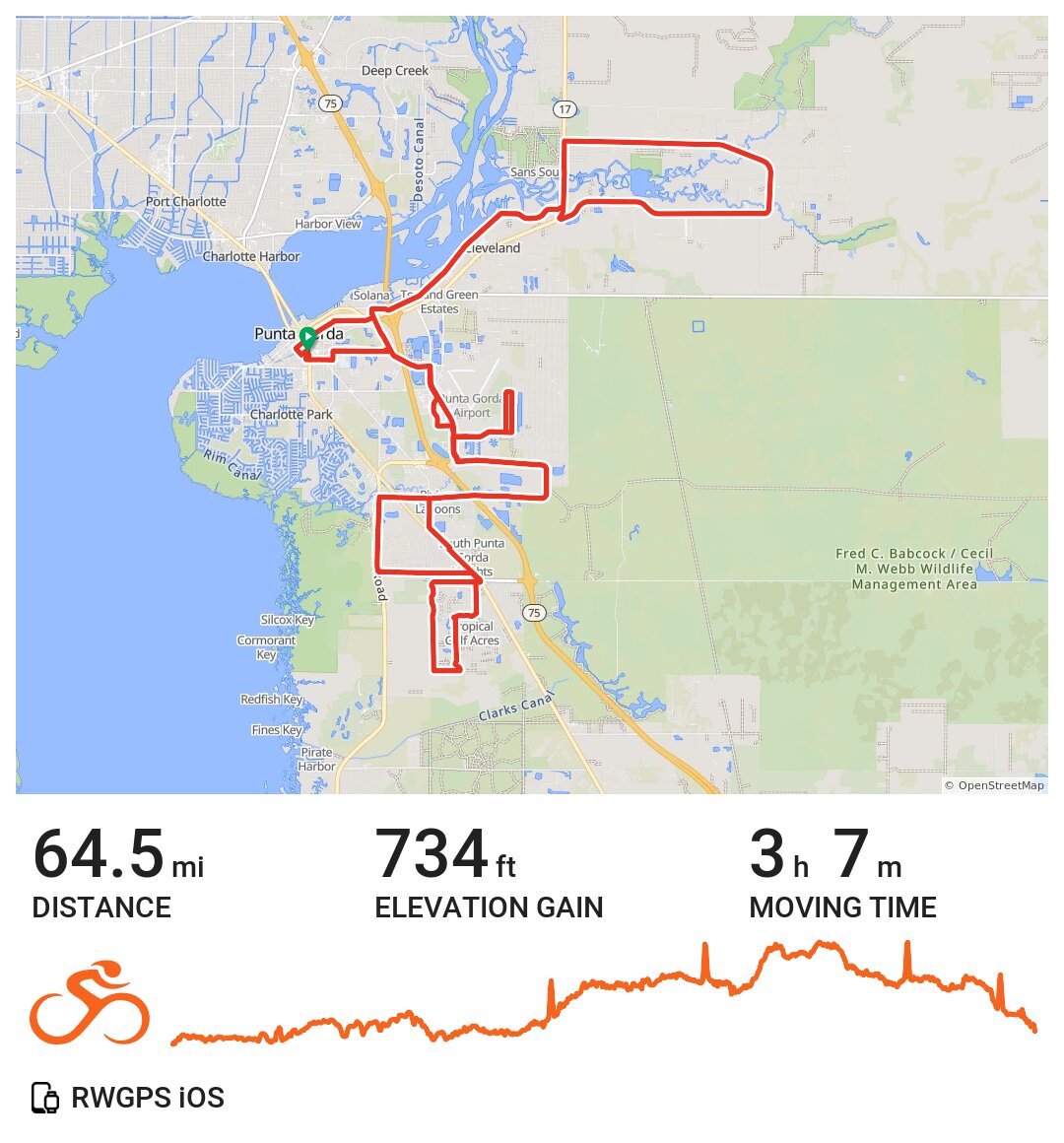 03/06/21 A bike ride in Punta Gorda, FL