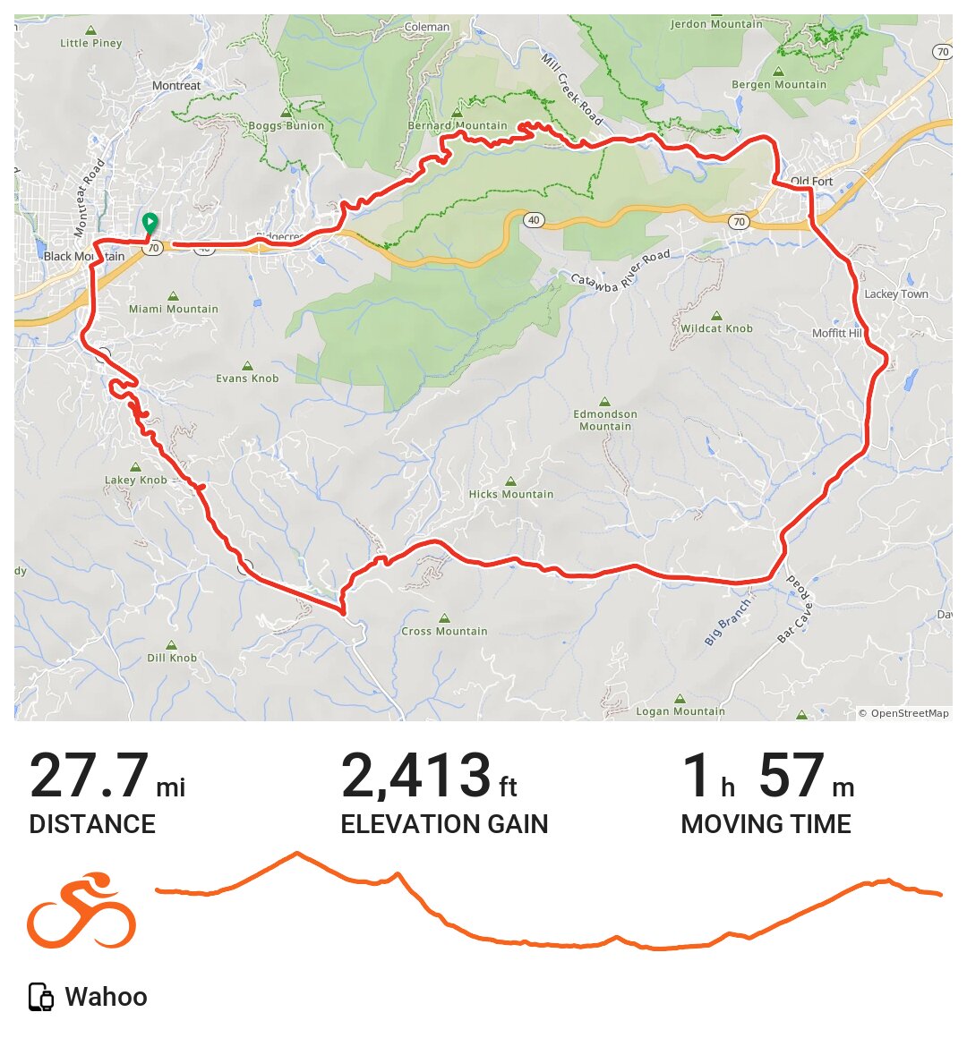 03/10/21 A bike ride in Black Mountain, NC