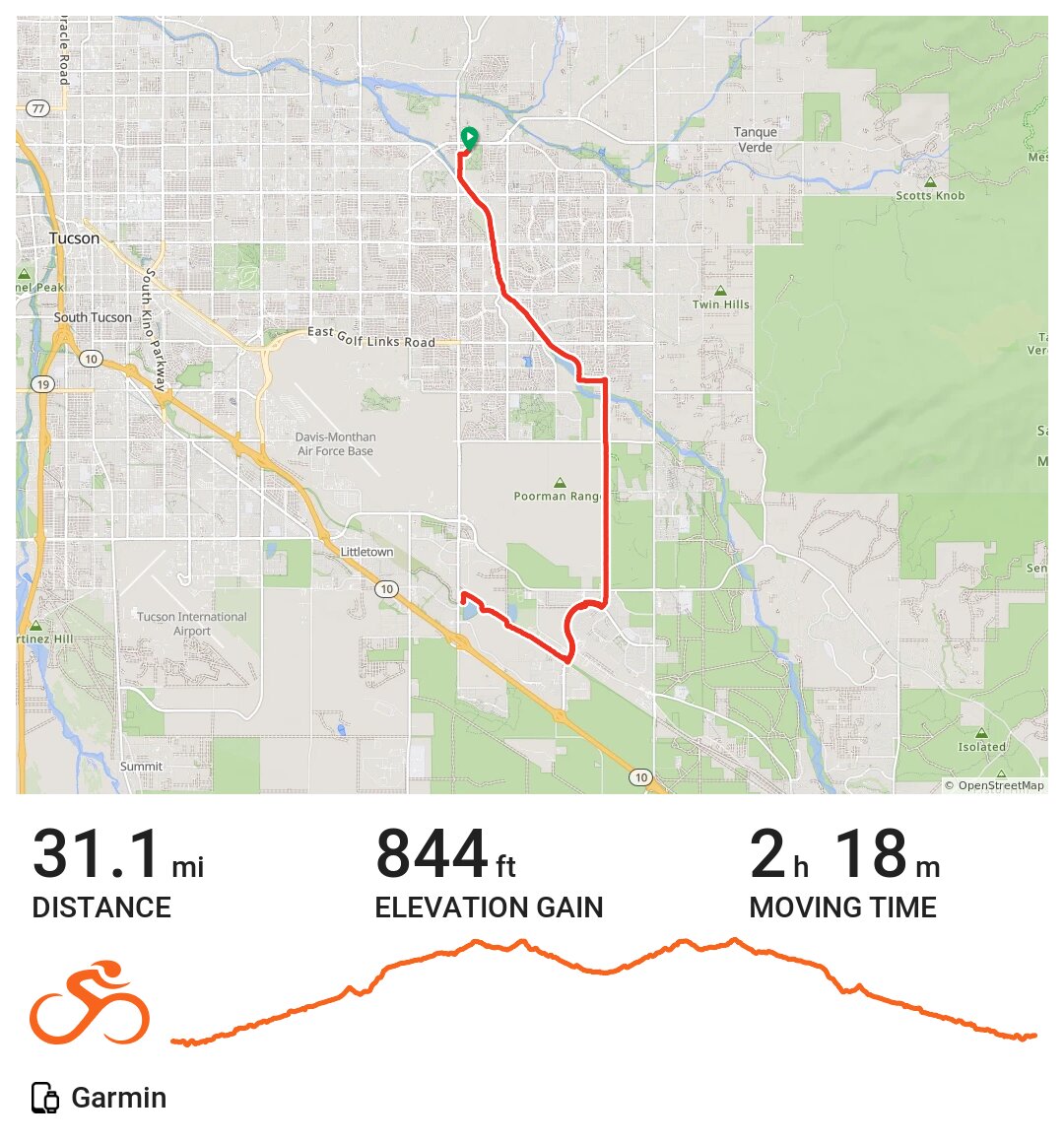 Udall ParkKolb Road A bike ride in Tucson, AZ