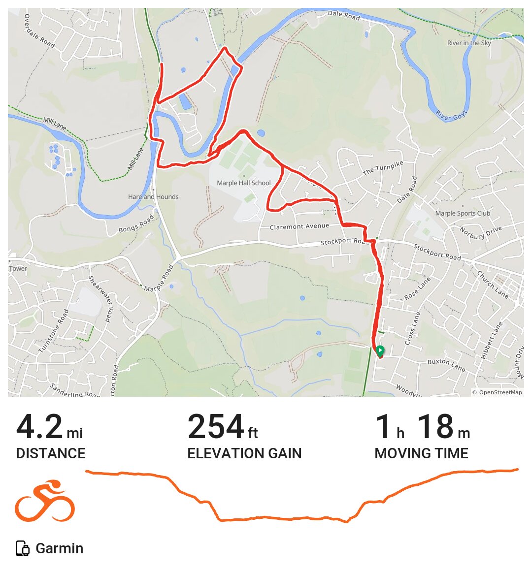 03/23/21 A bike ride in Stockport, England