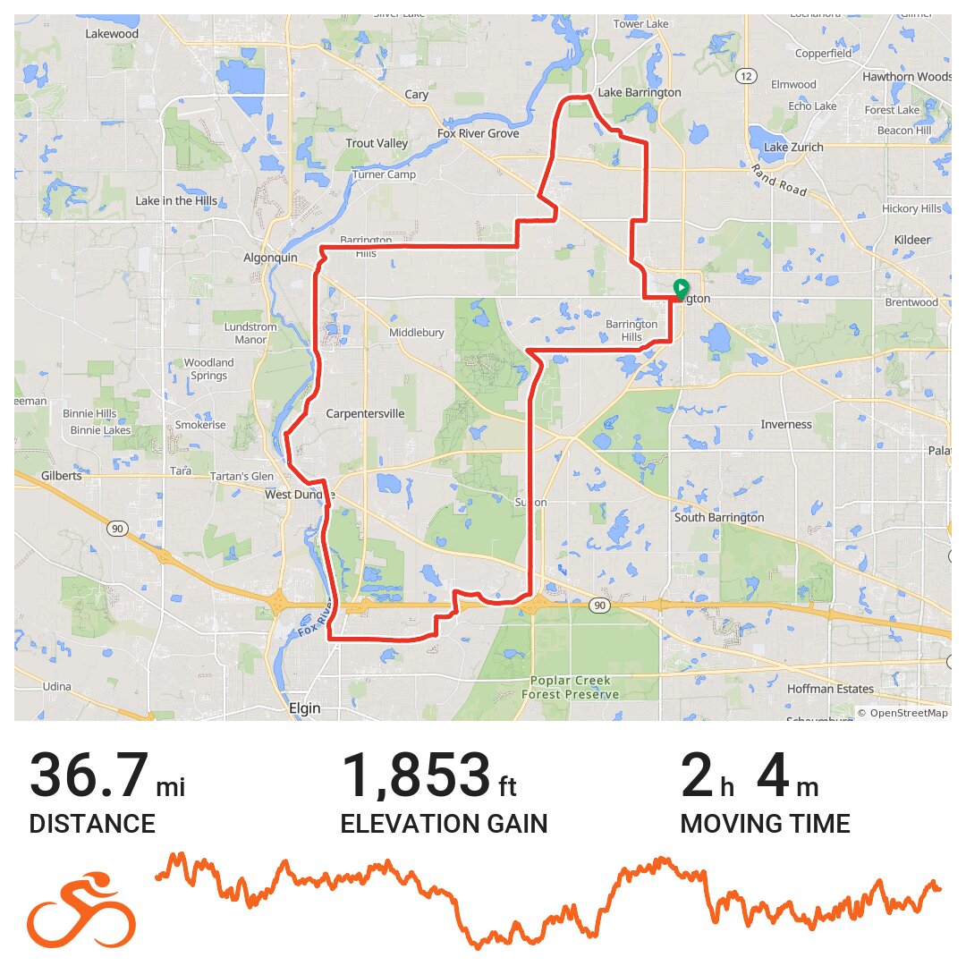 04/03/21 - A bike ride in Barrington, IL