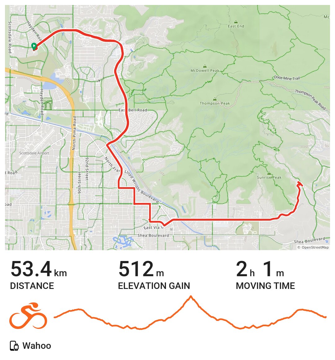 13/04/21 A bike ride in Scottsdale, AZ