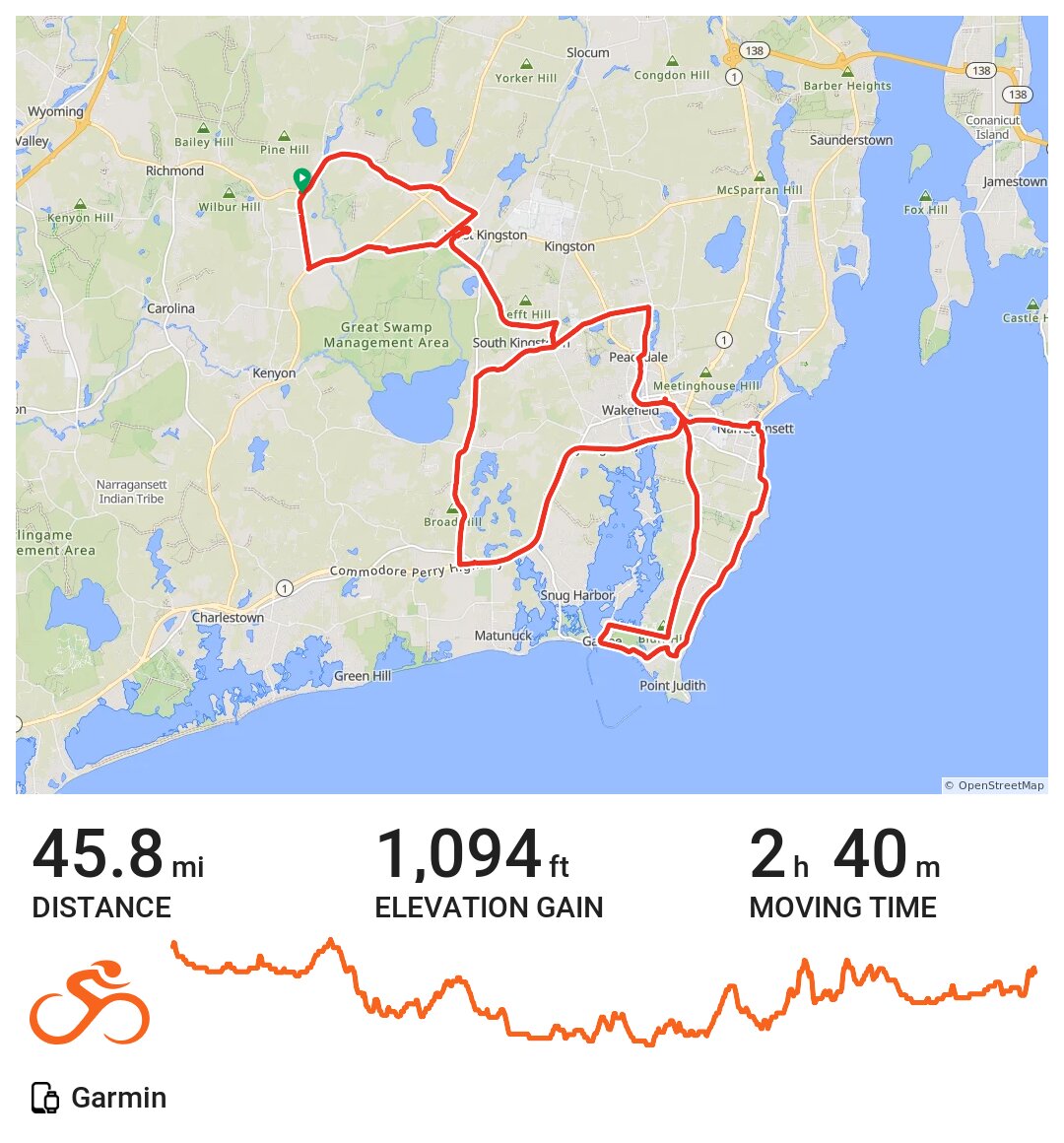 08/20/15 A bike ride in Richmond, RI