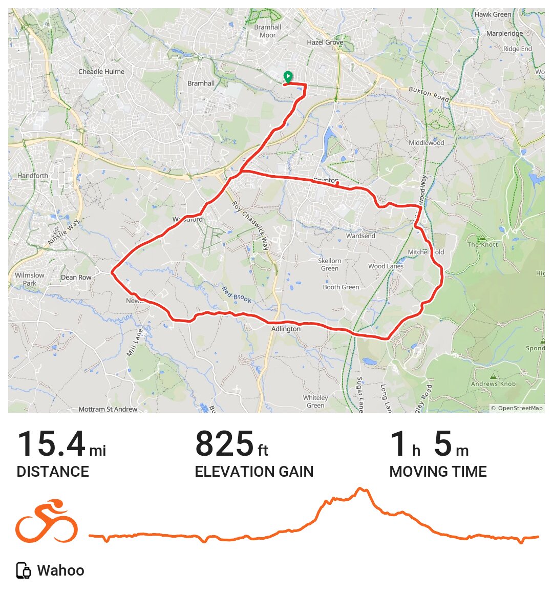 20/04/21 A bike ride in Stockport, England
