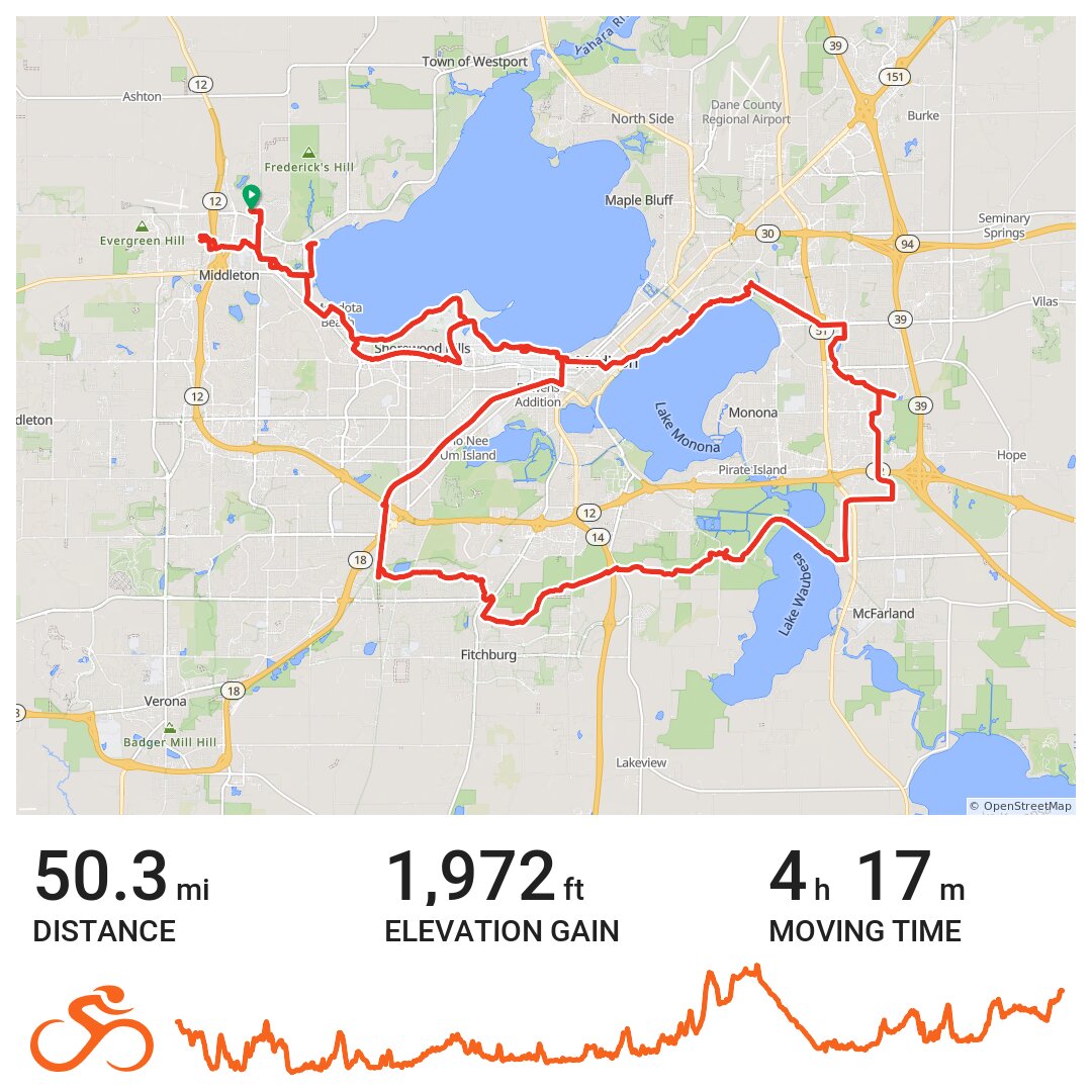 04/24/21 - A bike ride in City of Middleton, Dane County